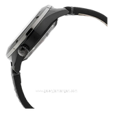 Alexandre Christie Automatic AC 3046 MA Black Ring Grey Leather Strap